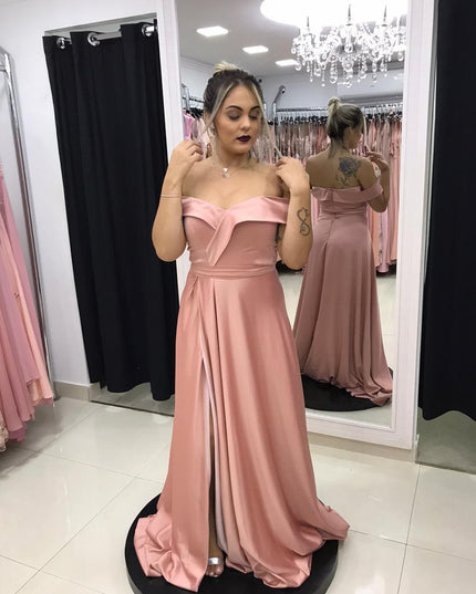 ROSE OMBRO A OMBRO CETIM