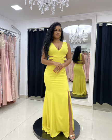 AMARELO FAIXA NAS COSTAS