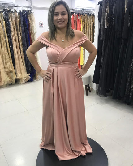 ROSE OMBRO A OMBRO CETIM