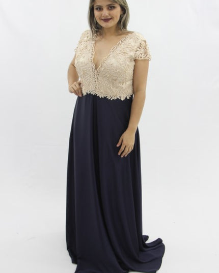 AZUL COM BEGE E PÉROLA