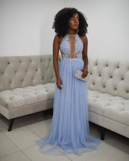 AZUL SERENITY PLISSADO