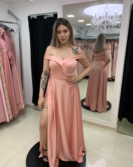 ROSE OMBRO A OMBRO CETIM