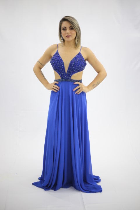 AZUL ROYAL BORDADO PÉROLA