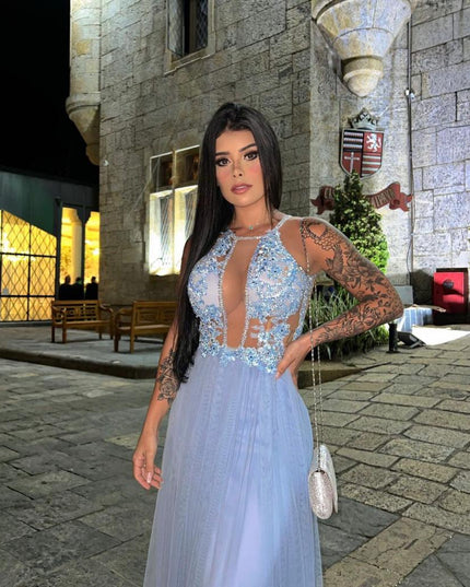 AZUL SERENITY SAIA PLISSADA