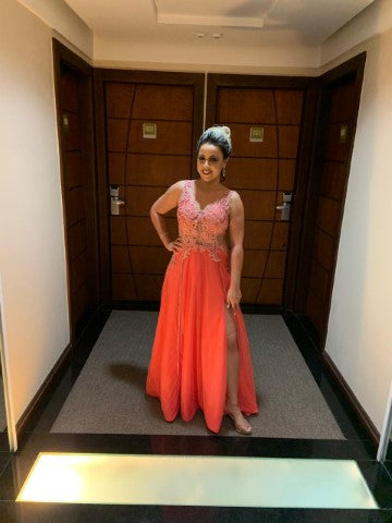 CORAL TIRAS BRILHOSAS