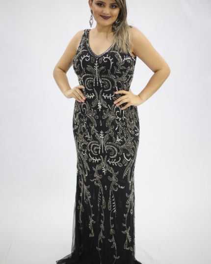 PRETO PREMIUM BORDADO PRATA