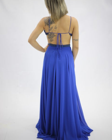 AZUL ROYAL BORDADO PÉROLA