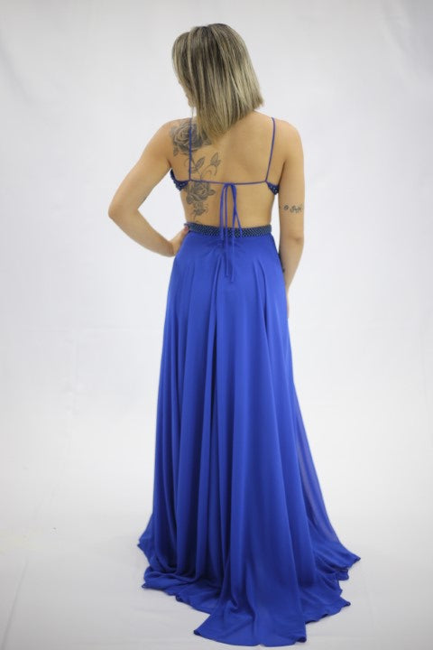 AZUL ROYAL BORDADO PÉROLA