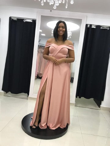 ROSE OMBRO A OMBRO CETIM