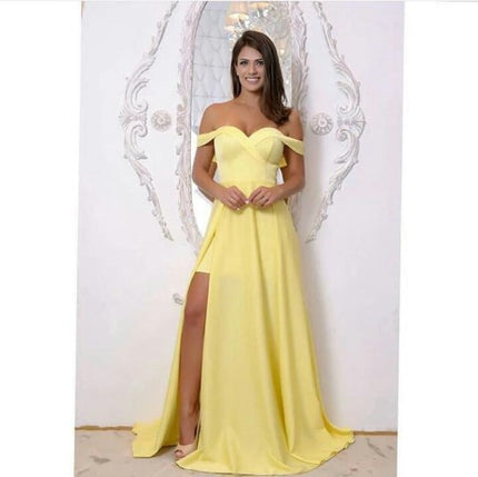 AMARELO OMBRO A OMBRO SAIA E FENDA