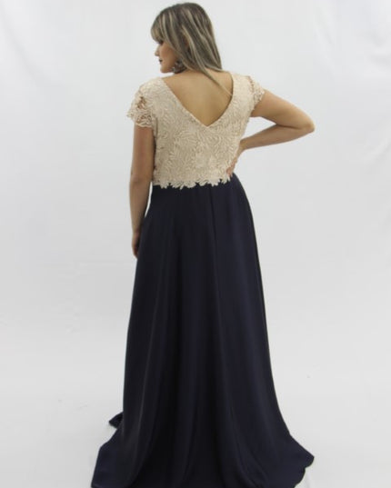 AZUL COM BEGE E PÉROLA