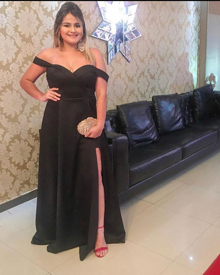 PRETO OMBRO A OMBRO SAIA E FENDA