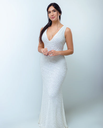 Branco Noiva elegante