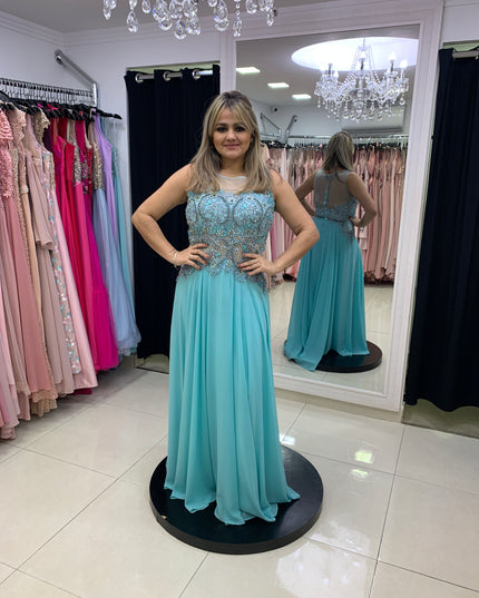 AZUL SERENITY COM PEDRA AZUL