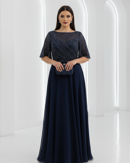 AZUL MARINHO MANGA PEDRA