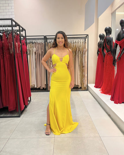 AMARELO FAIXA NAS COSTAS