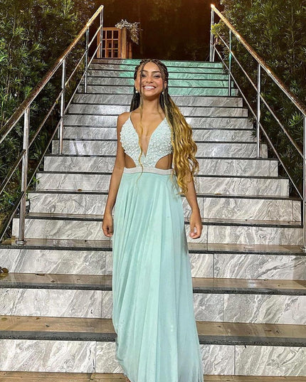 VERDE MENTA BORDADO PÉROLA