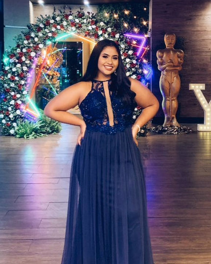 AZUL MARINHO PLISSADO