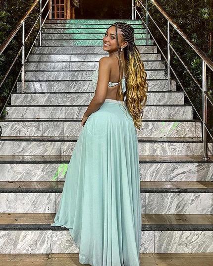 VERDE MENTA BORDADO PÉROLA