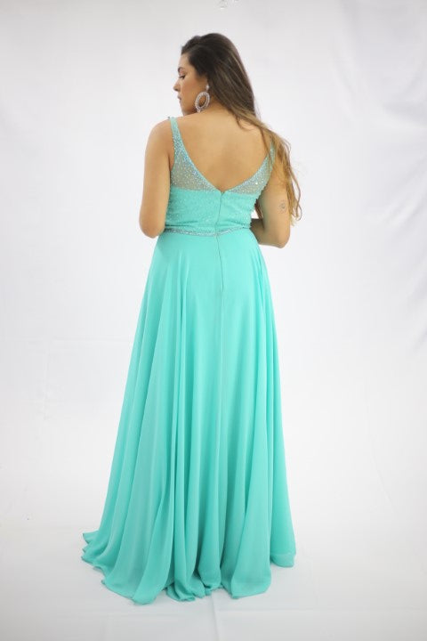 VERDE ÁGUA PEITO BRILHOSO