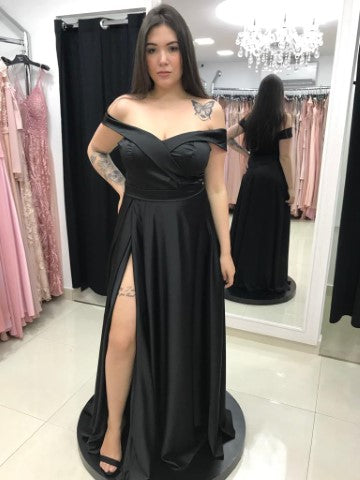 PRETO OMBRO A OMBRO CETIM