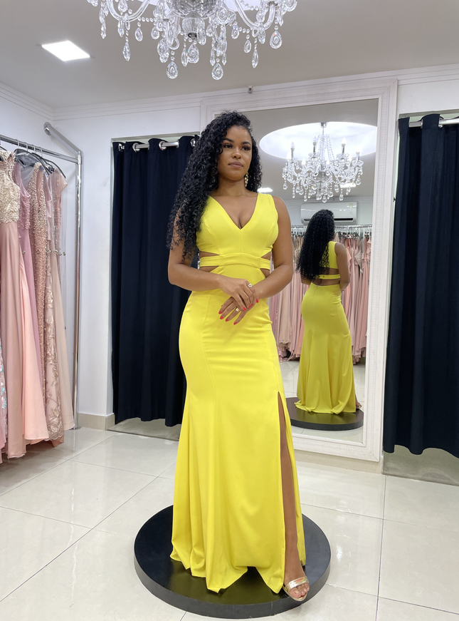 AMARELO FAIXA NAS COSTAS