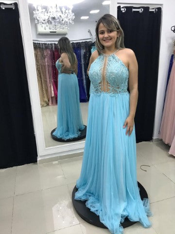 AZUL SERENITY SAIA PLISSADA