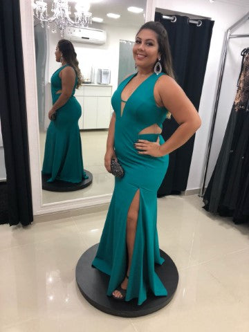 VERDE ESCURO COM FENDA