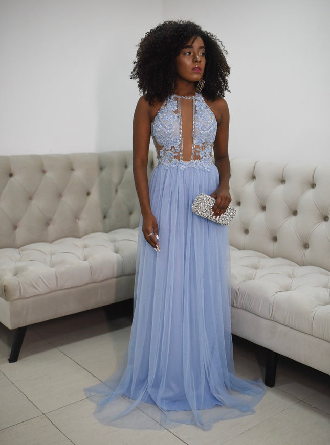 AZUL SERENITY PLISSADO