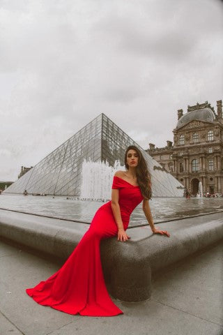 VERMELHO FAIXA CRUZADA