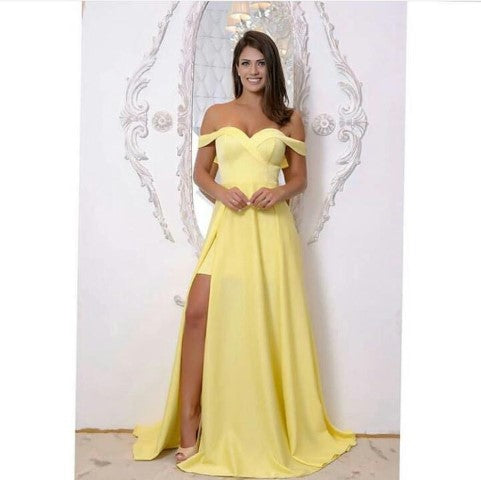 AMARELO OMBRO A OMBRO SAIA E FENDA