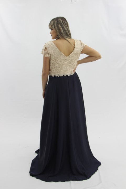 AZUL COM BEGE E PÉROLA