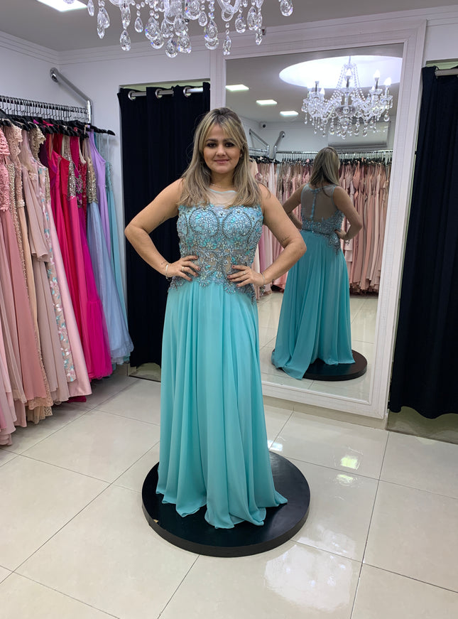 AZUL SERENITY COM PEDRA AZUL