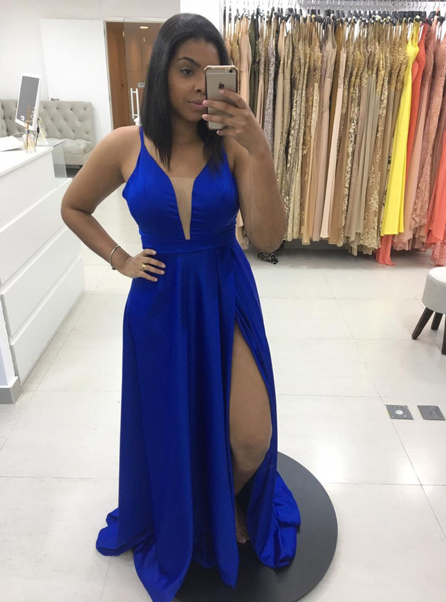 AZUL ROYAL ALÇA SAIA