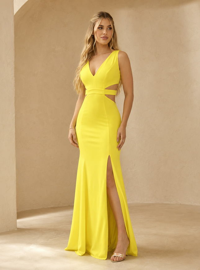 AMARELO FAIXA NAS COSTAS