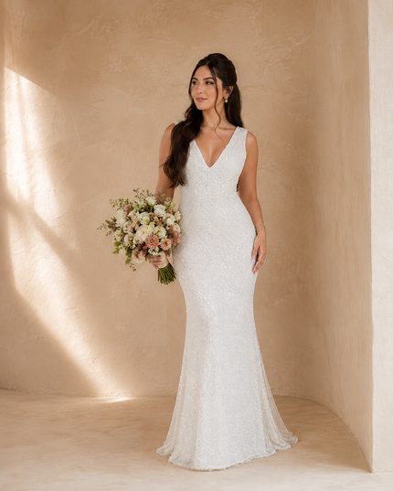 Branco Noiva elegante