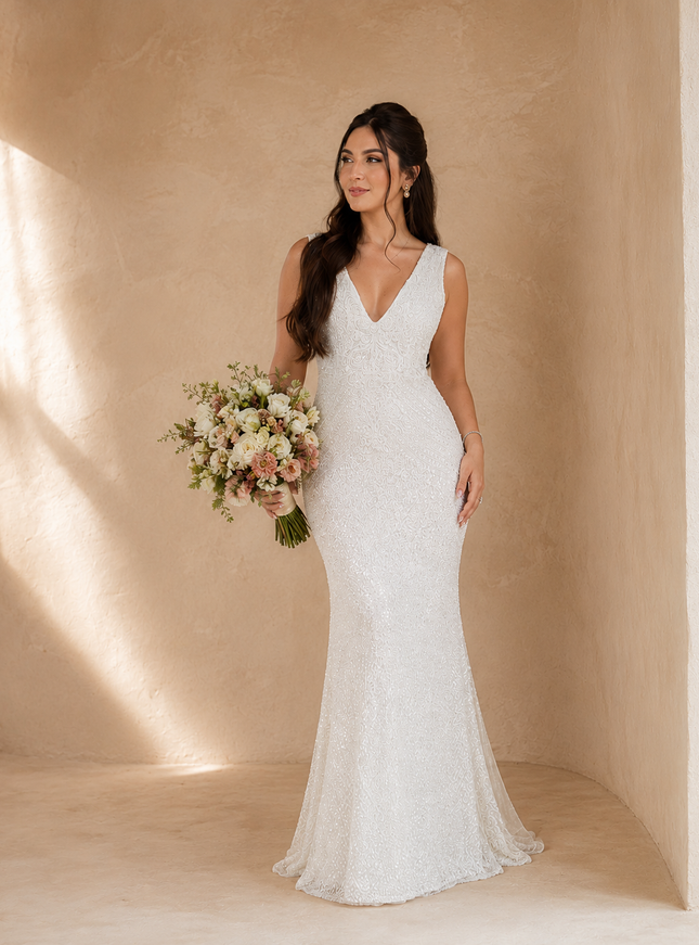 Branco Noiva elegante