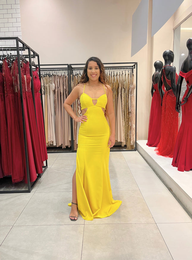 AMARELO FAIXA NAS COSTAS