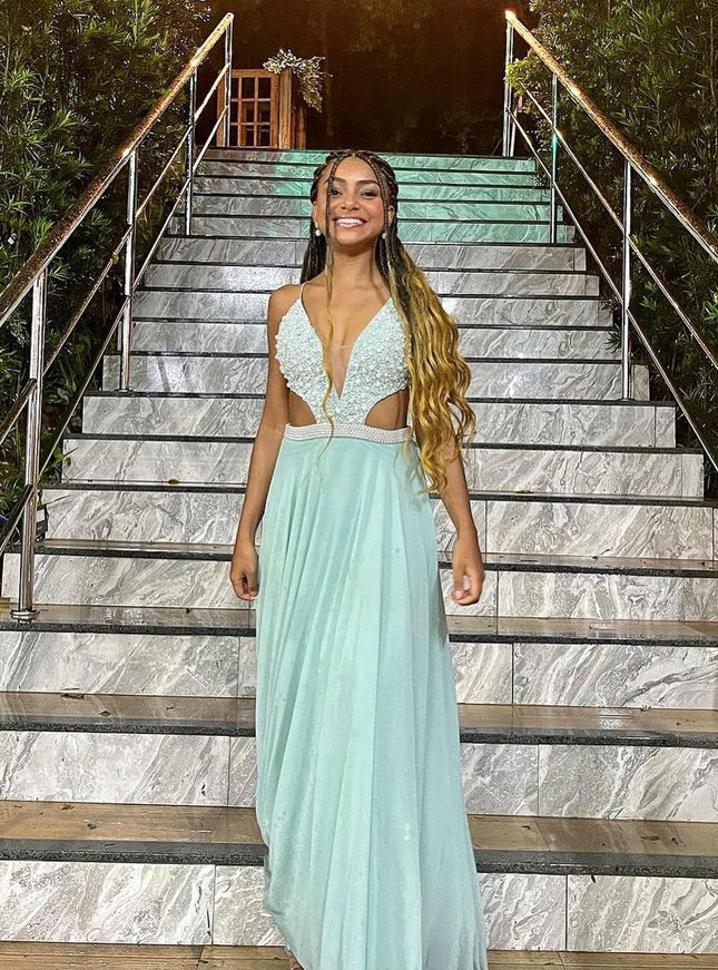 VERDE MENTA BORDADO PÉROLA