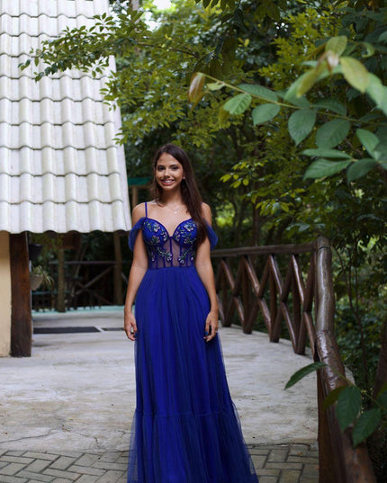 AZUL ROYAL FLORES