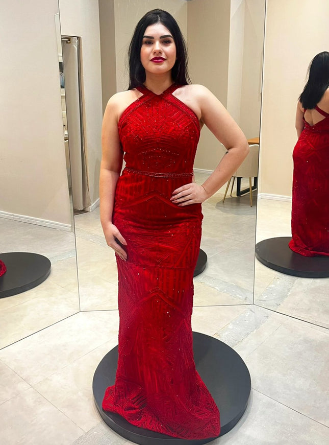 VERMELHO PEDRINHAS